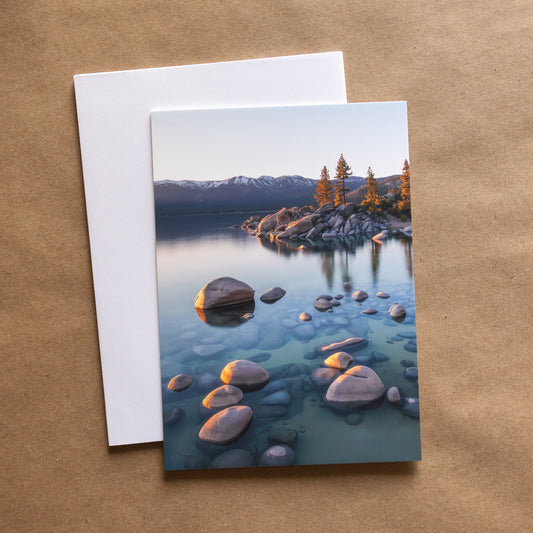 "SIERRA TRIO" Nature Notecards, Set of 3 Blank Mountain Photography Postcards
