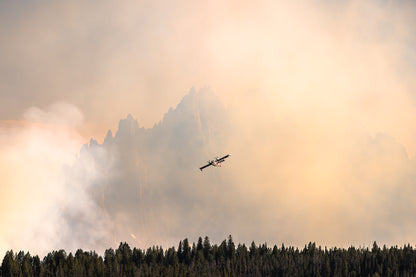 "SUPER SCOOPER" Wildfire Photography Print, Metal or Fine Art Paper