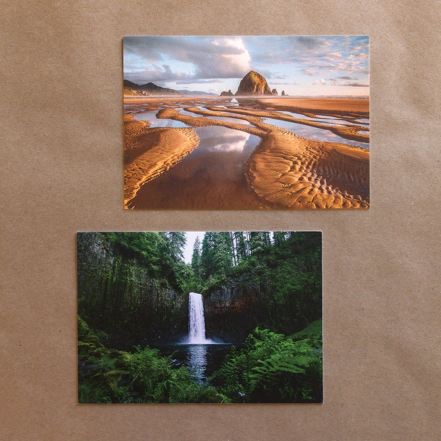 "PNW DUO" Nature Notecards, Set of 2 Blank Landscape Photography Postcards