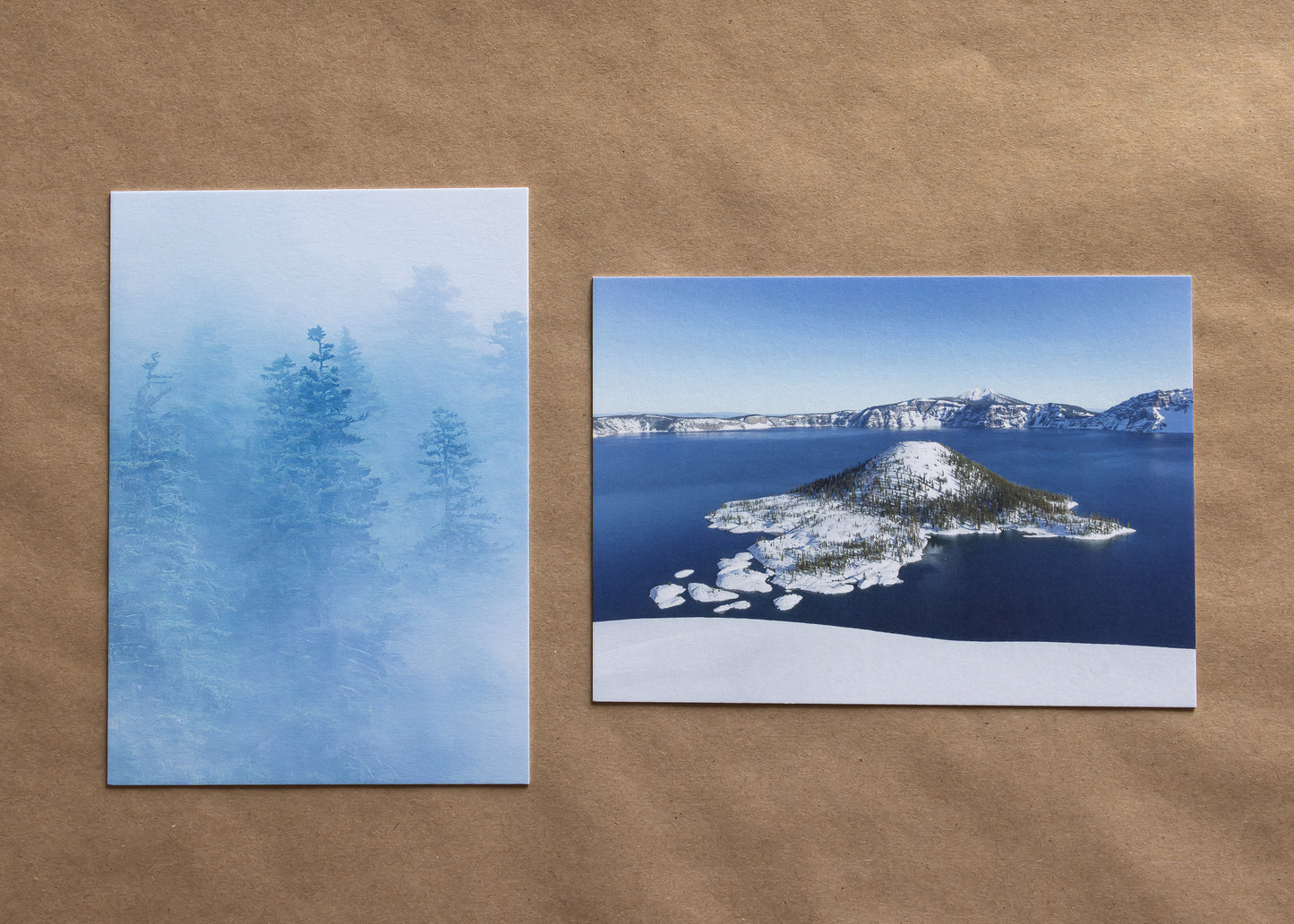 "NORTHWEST DUO" Nature Notecards, Set of 2 Blank Landscape Photography Postcards