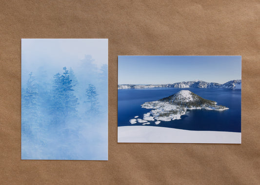 "NORTHWEST DUO" Nature Notecards, Set of 2 Blank Desert Photography Postcards