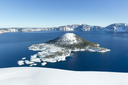 "CRATER BLUE" Landscape Photography Print, Metal or Fine Art Paper