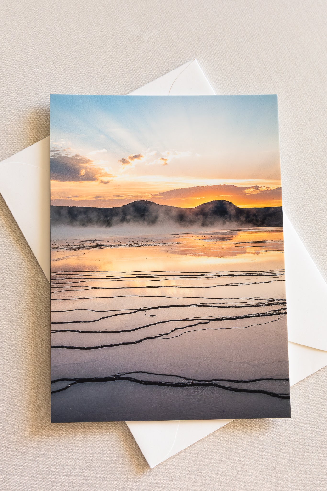"WYOMING WONDERS" Nature Notecards, Set of 4 Blank Mountain Photography Postcards