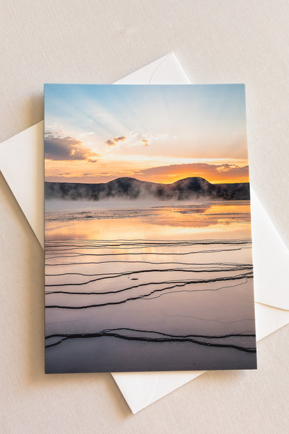 "WYOMING WONDERS" Nature Notecards, Set of 4 Blank Mountain Photography Postcards