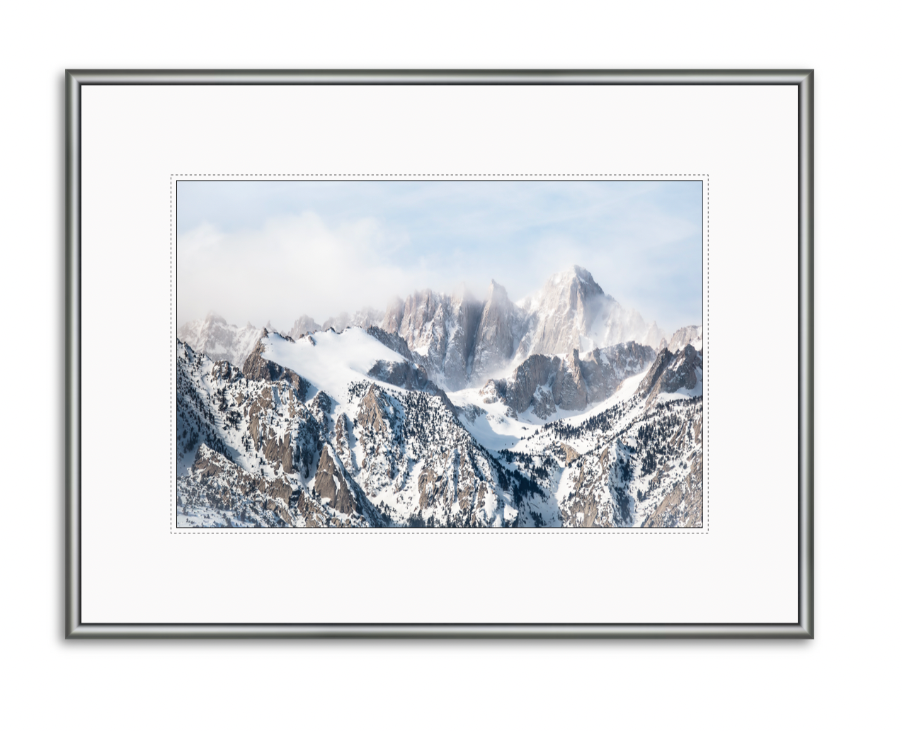 CUSTOM FRAMED "WINTER WHITNEY" (12x16)