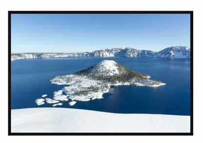CUSTOM FRAMED "CRATER BLUE" (8x12)