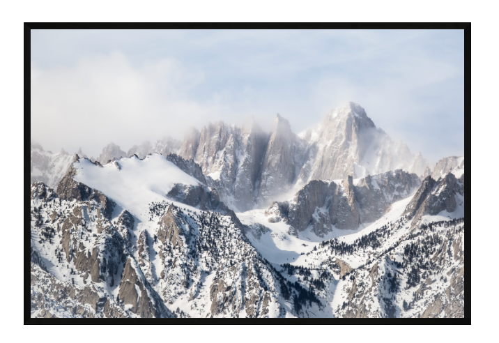 CUSTOM FRAMED "WINTER WHITNEY" (8x12)